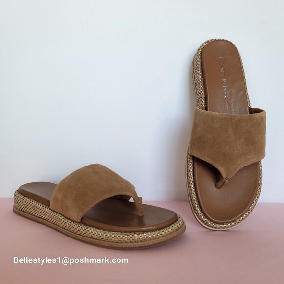 DONALD PLINER Aneeta Wedge Slip-on Sandals- Women’s Size 9.5M -Saddle Color⭐ - Picture 2 of 16